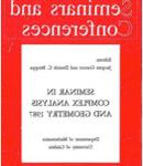 1987年复数分析和几何研讨会的照片 